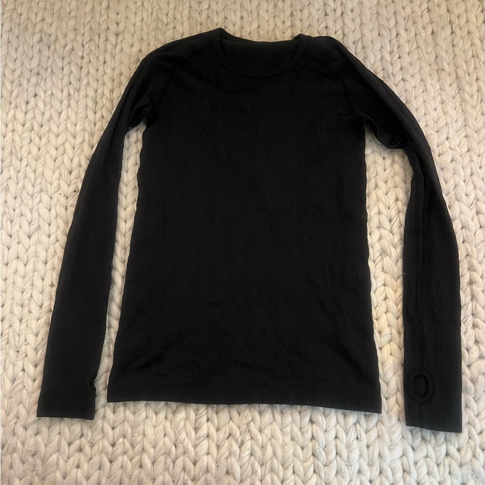 Lululemon Black Long Sleeve Athletic Top
